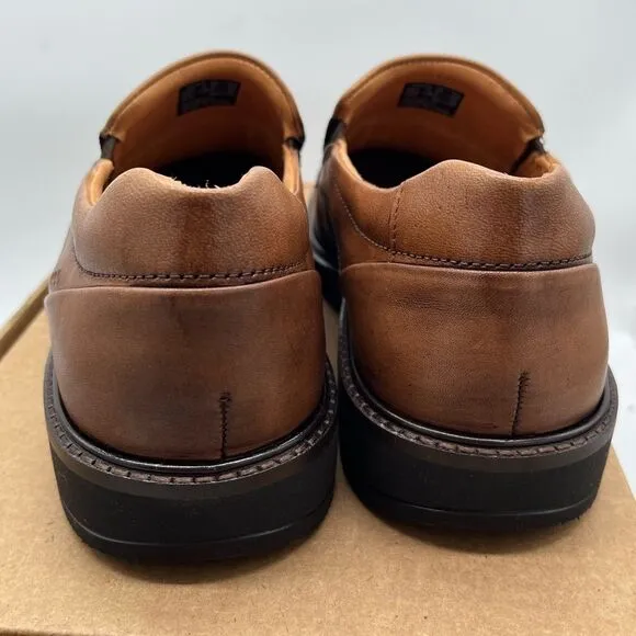 Ecco Holton Apron Slip-On Amber Brown EU 39 US 5 Mens/Boys