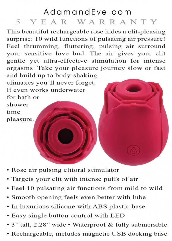Eve's Ravishing Rose Clit Pleaser - Red