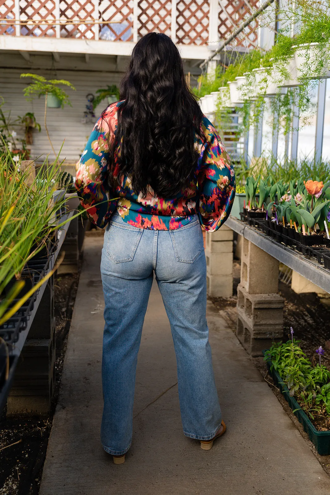 Faith Button Fly Jeans