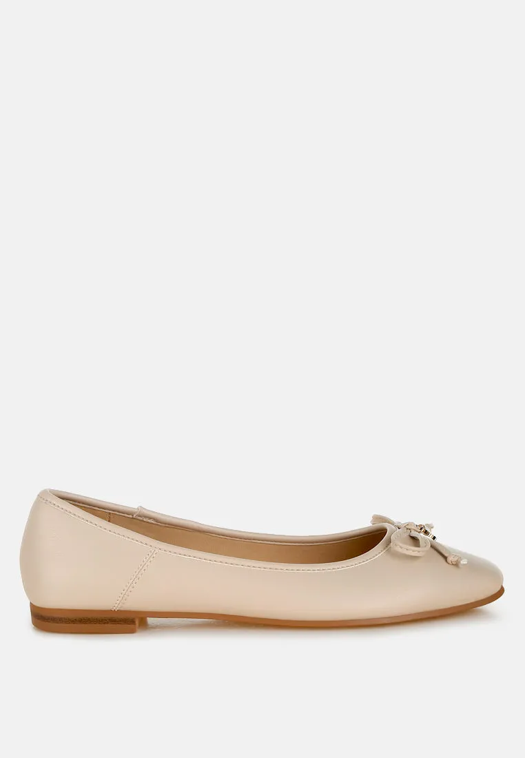 Faux Leather Casual Ballerinas By RAG