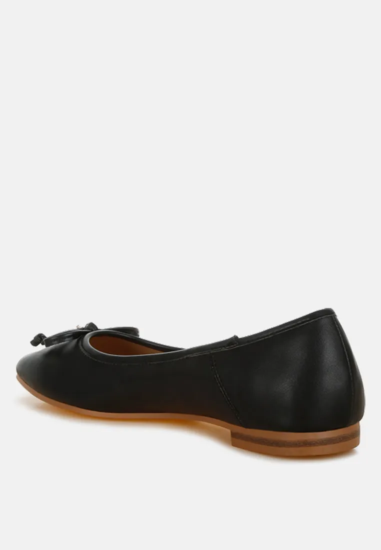 Faux Leather Casual Ballerinas By RAG