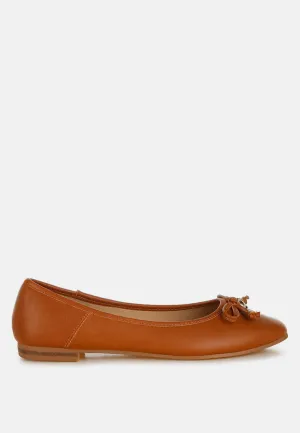 Faux Leather Casual Ballerinas By RAG