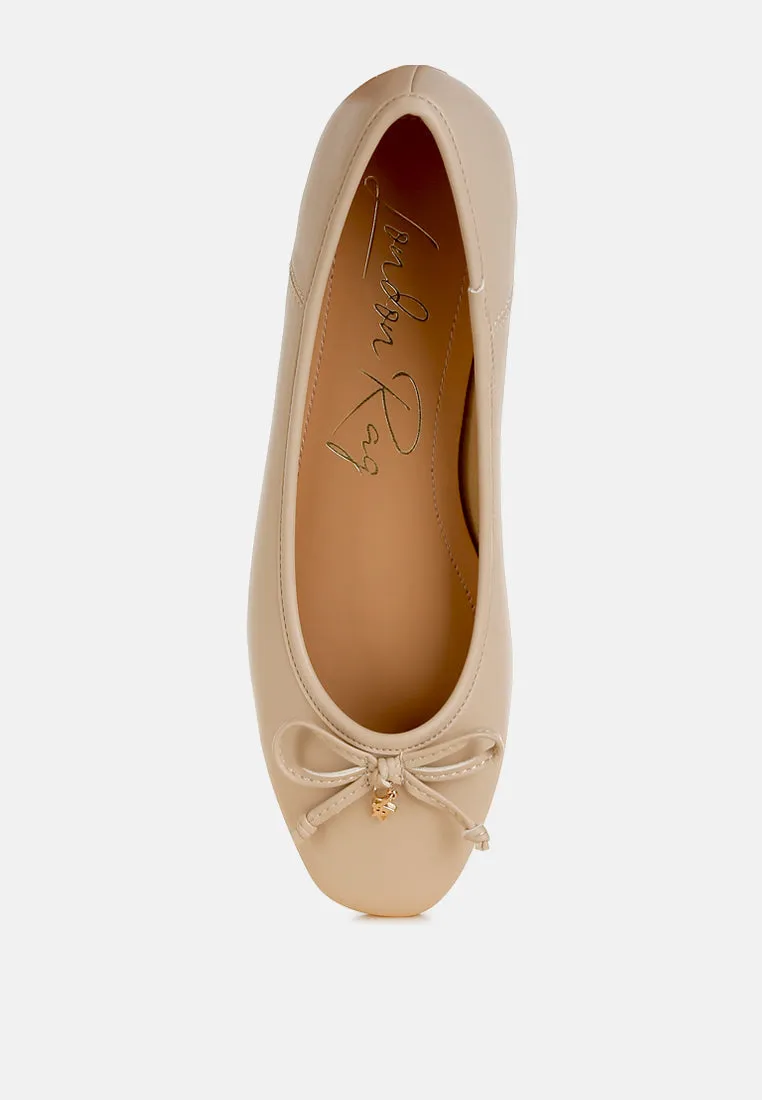 Faux Leather Casual Ballerinas By RAG