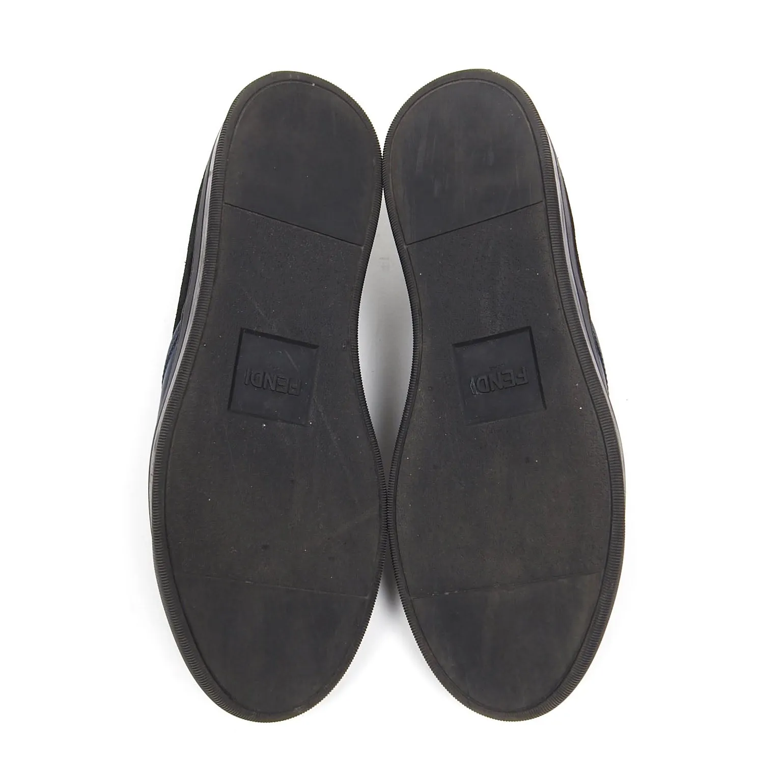 Fendi Navy/Black Monster Slip On Sneaker Size 9