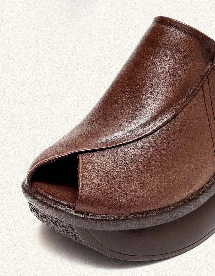 Fish Toe Summer Elegant Wedge Slippers