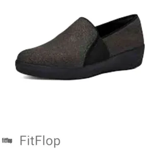 Fit Flop Veda Me3talloc Gray Black Slip On Sneaker Size 10 NEW NWT Style HR9-001