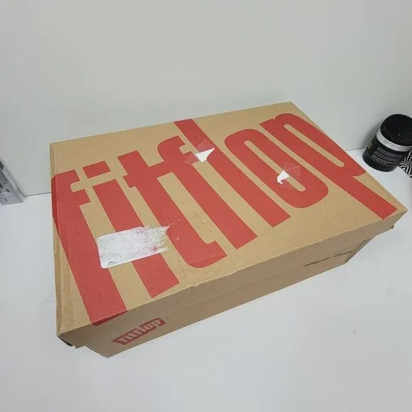 Fit Flop Veda Me3talloc Gray Black Slip On Sneaker Size 10 NEW NWT Style HR9-001