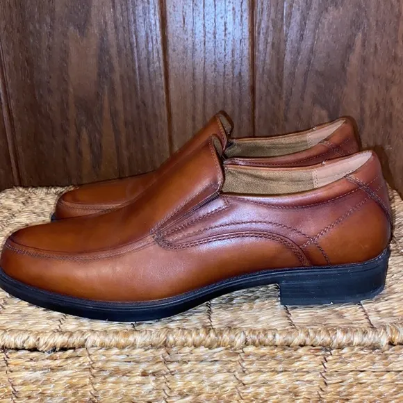 Floraheim Midtown Moc Toe Leather Slip On Size 7.5 D (medium)