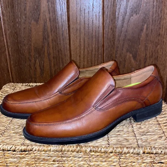 Floraheim Midtown Moc Toe Leather Slip On Size 7.5 D (medium)