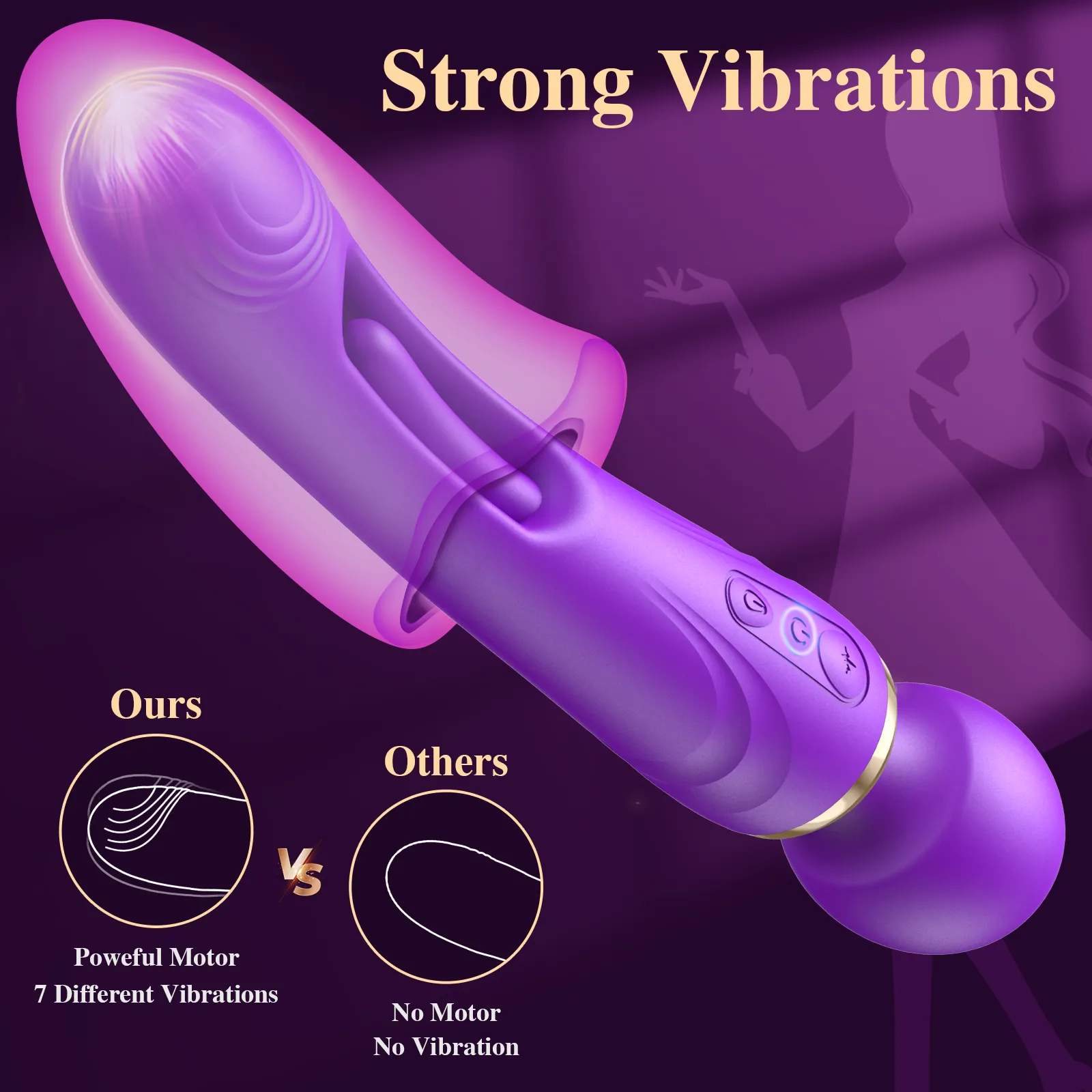 G Spot Flapping Vibrator Wand for Women