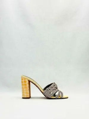 GINA Loren Beige Mules 39