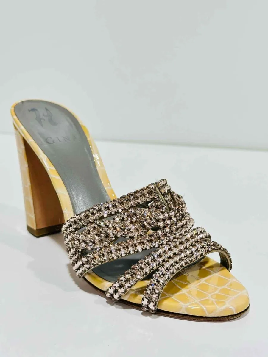GINA Loren Beige Mules 39