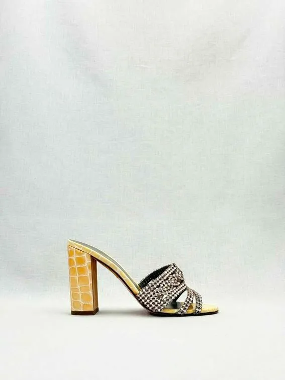 GINA Loren Beige Mules 39