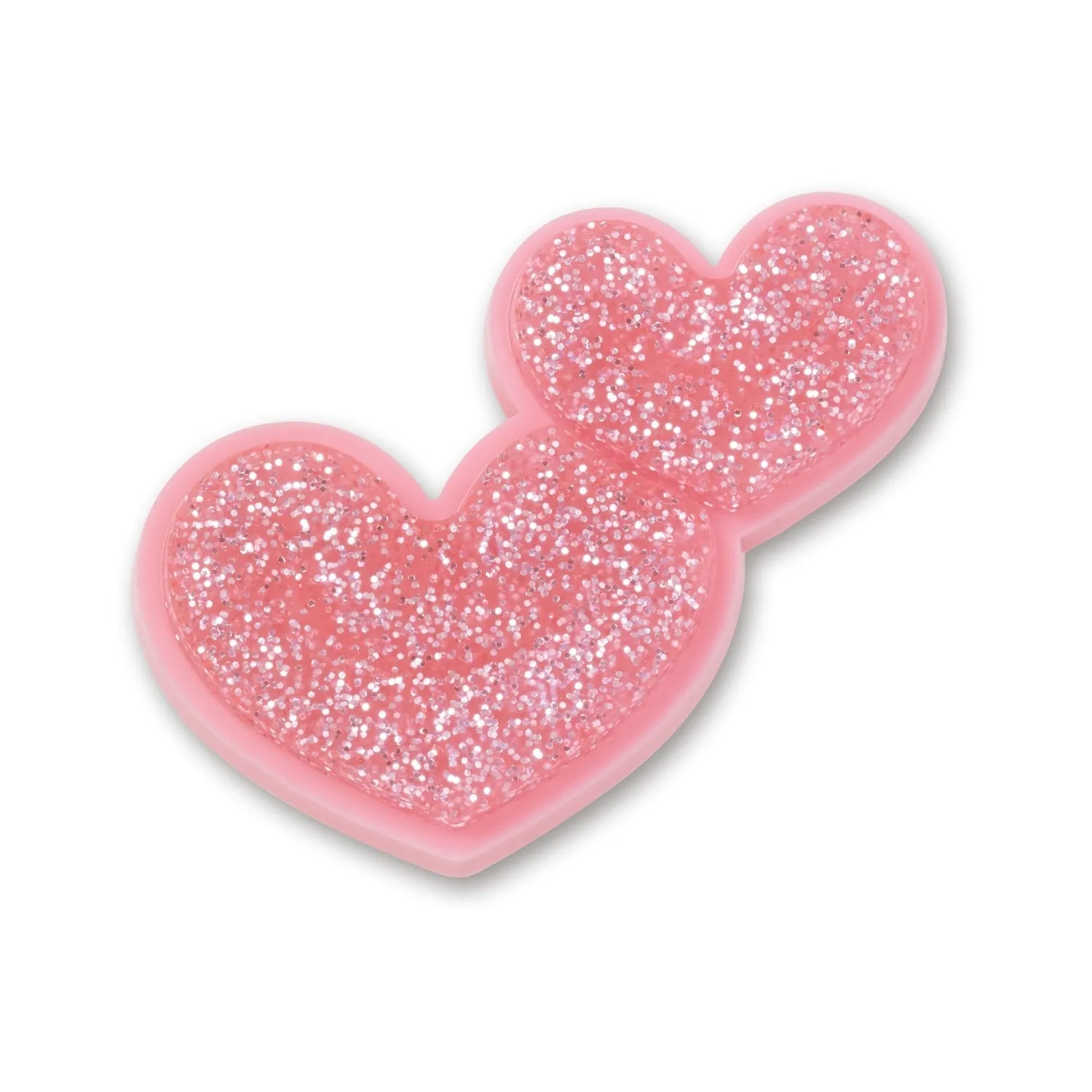 Glitter Heart Duo Jibbitz