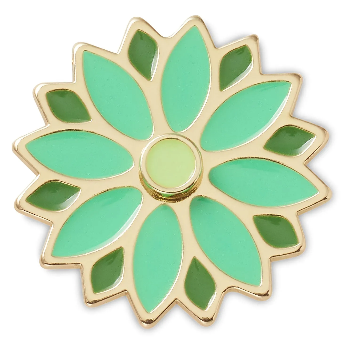 Green Spinner Flower Jibbitz