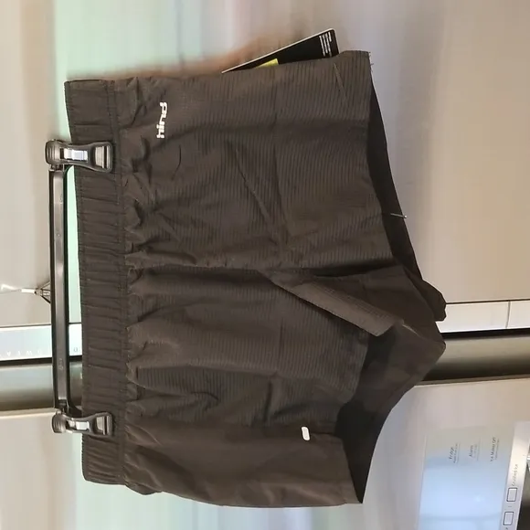 💕HIND💕 Woven Shorts Built-In Brief Black L NWT