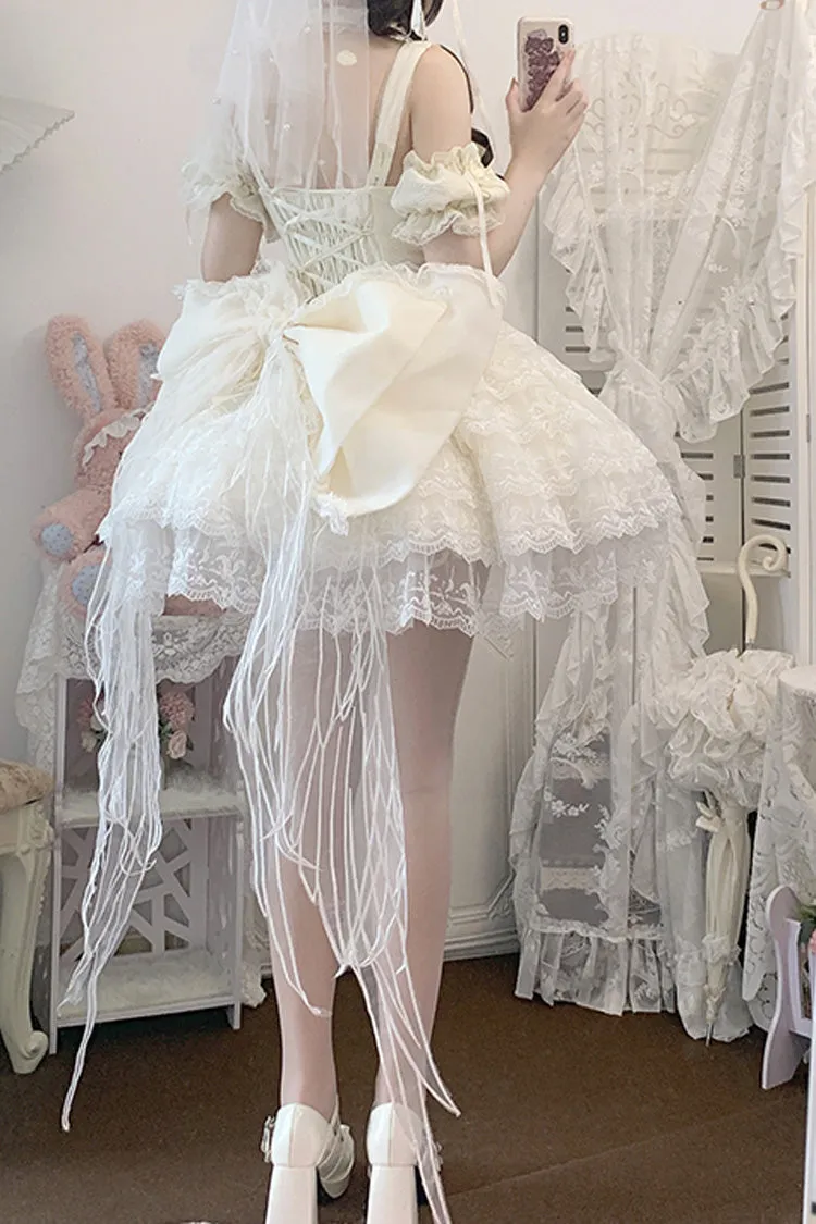 Ivory Angel Sweetheart Multi-Layered Lace Sweet Princess Ballet Lolita Dress
