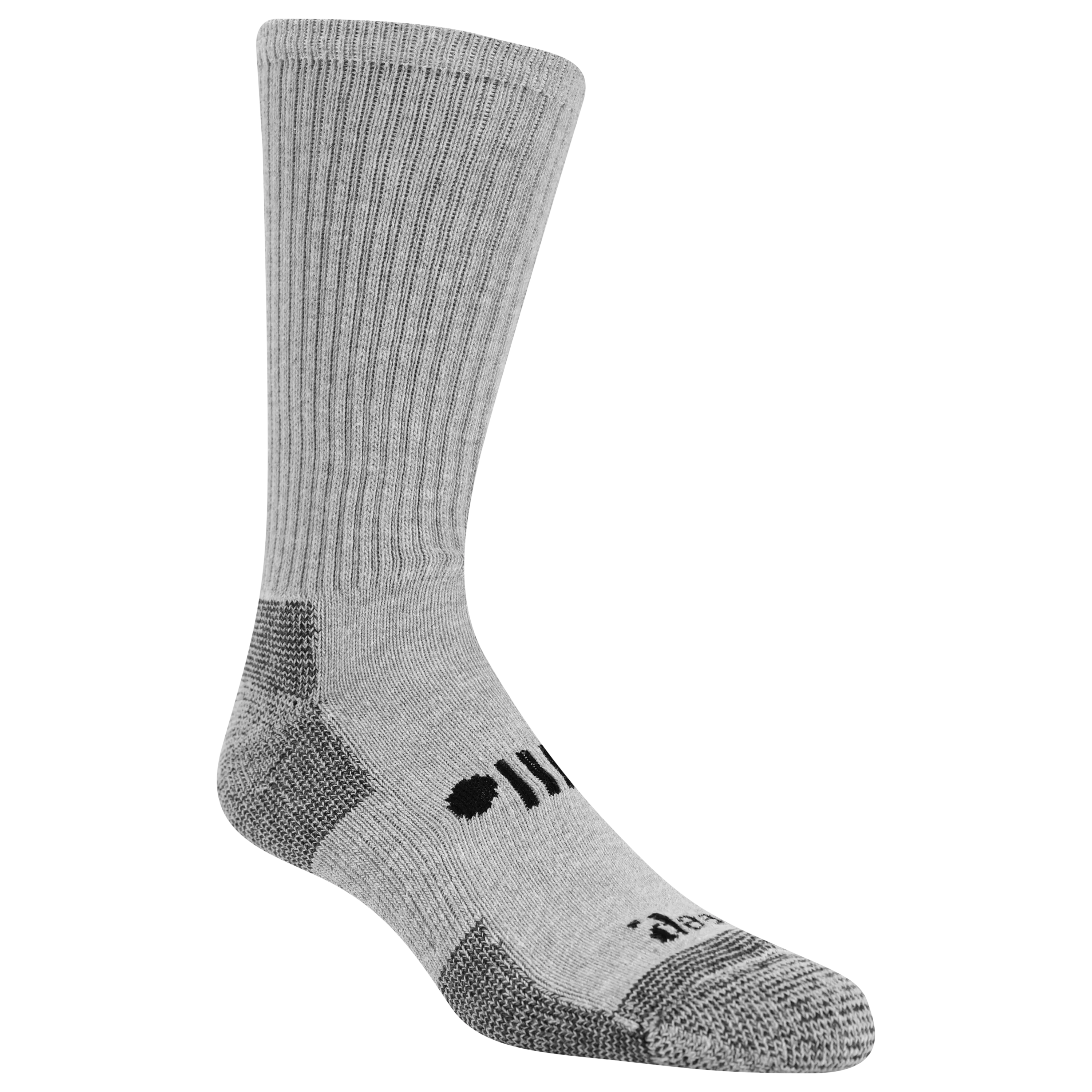 Jeep® Men's Classic Cotton Crew Socks 3 Pair Pack Made in USA - Moisture Wicking, Cushioned Comfort