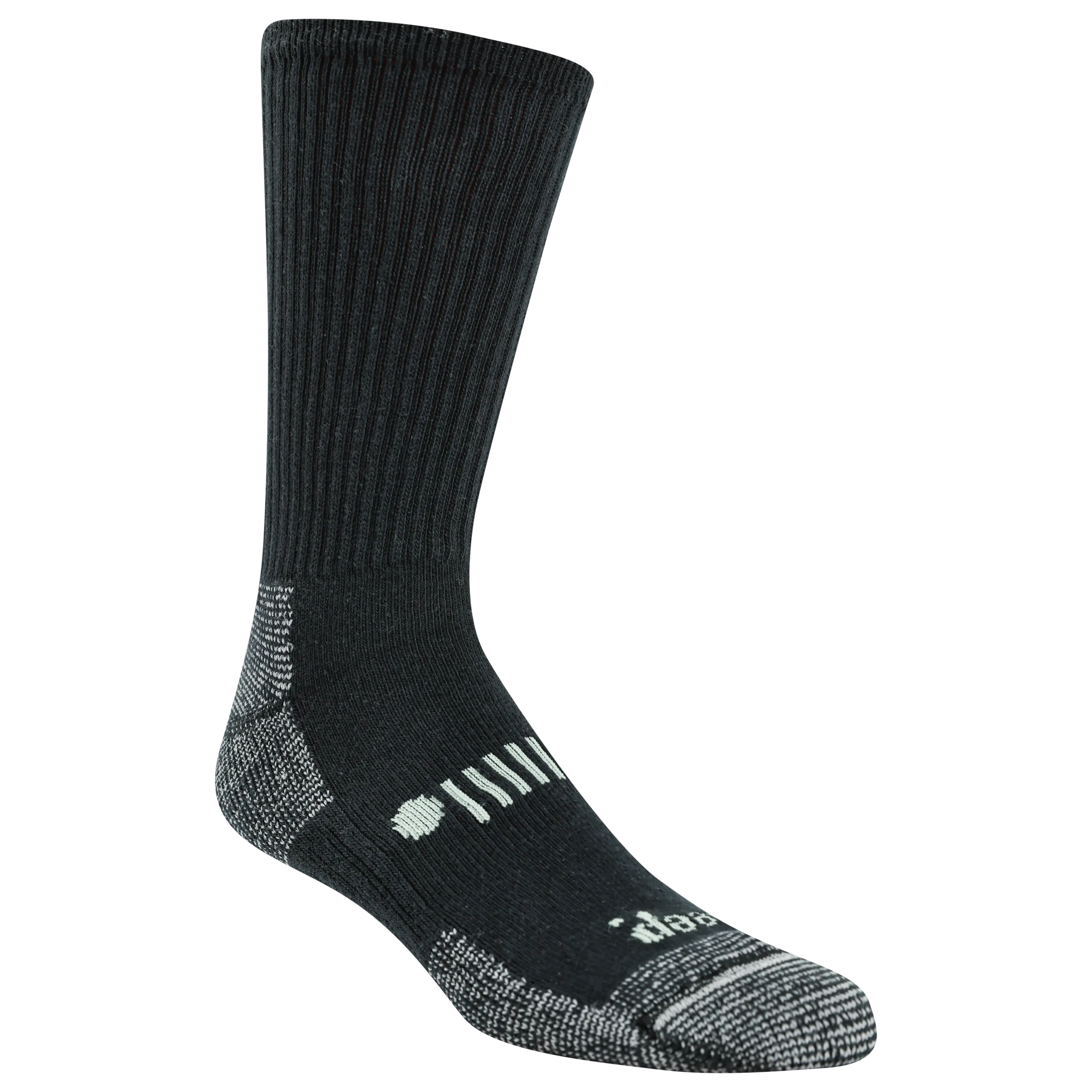 Jeep® Men's Classic Cotton Crew Socks 3 Pair Pack Made in USA - Moisture Wicking, Cushioned Comfort