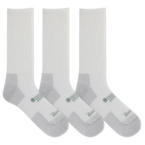 Jeep® Men's Classic Cotton Crew Socks 3 Pair Pack Made in USA - Moisture Wicking, Cushioned Comfort