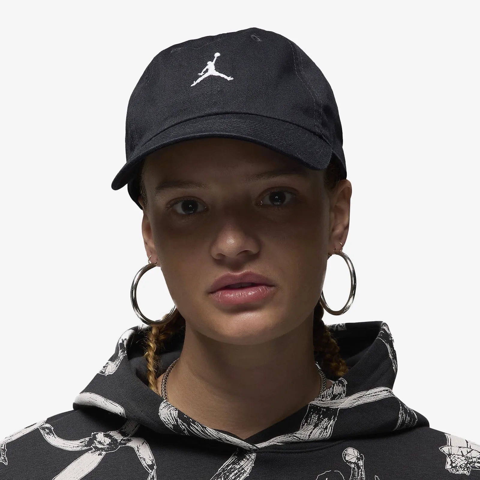 Jumpman Club Jordan Strapback - Black/White
