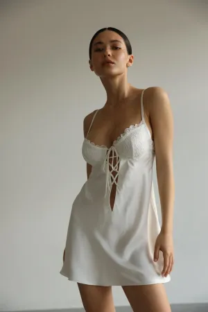 Kendall - White slip dress