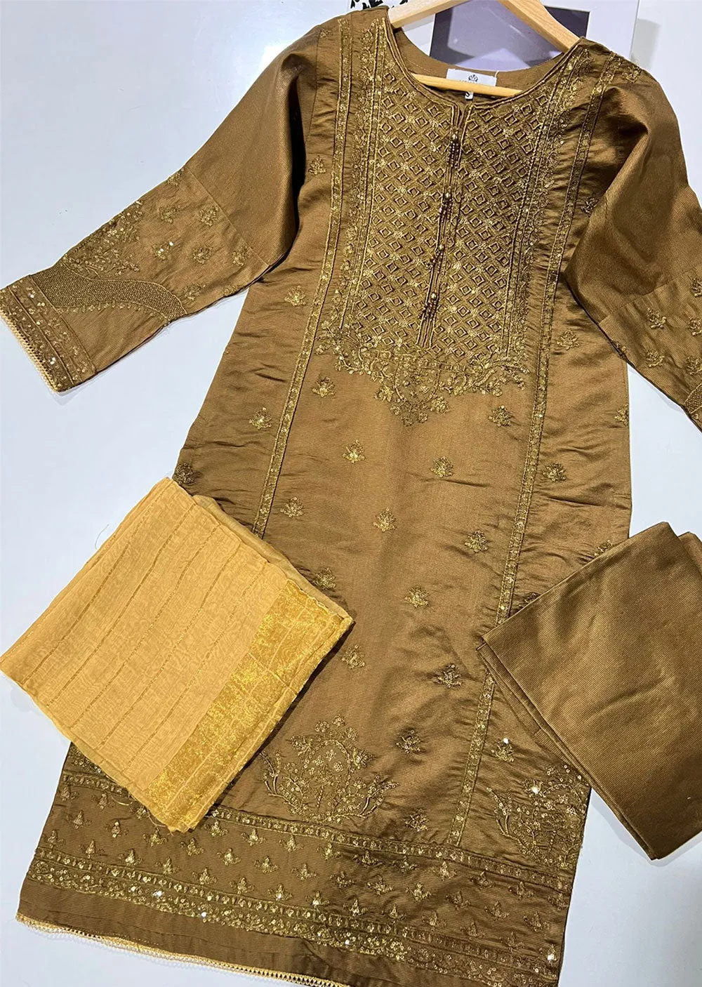 KLD1017 Aura - Readymade Organza Suit