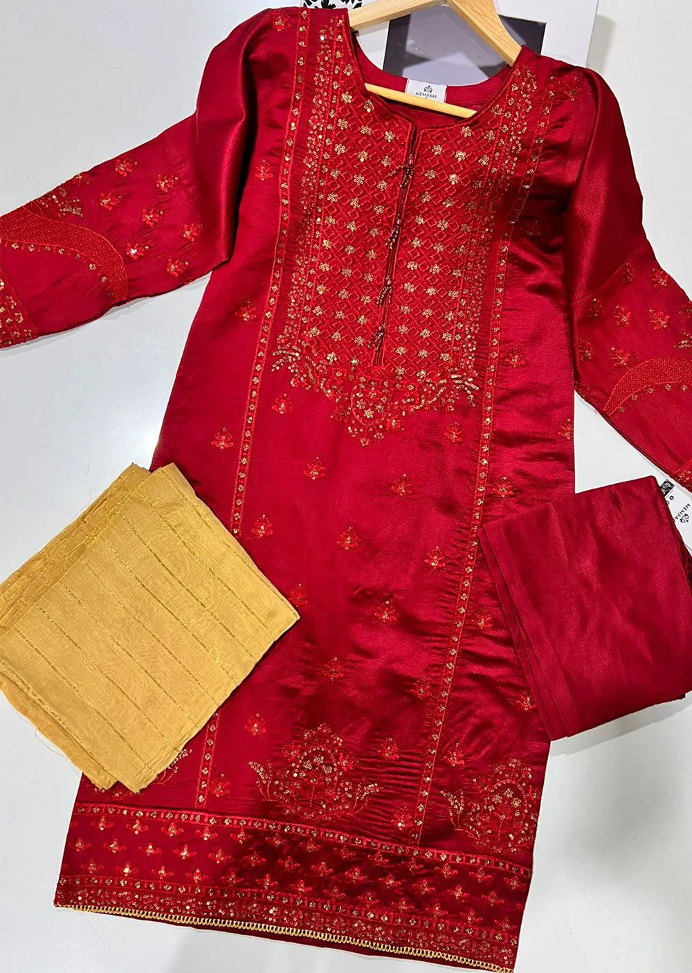 KLD1017 Aura - Readymade Organza Suit