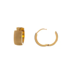 Leveät teräsrengas korvakorut 1,6cm