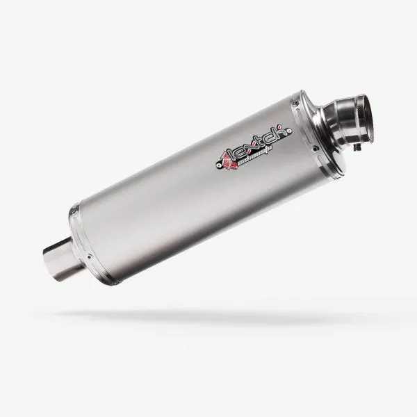 Lextek Oval S/Steel Exhaust Silencer 51mm Slip-on (x2)