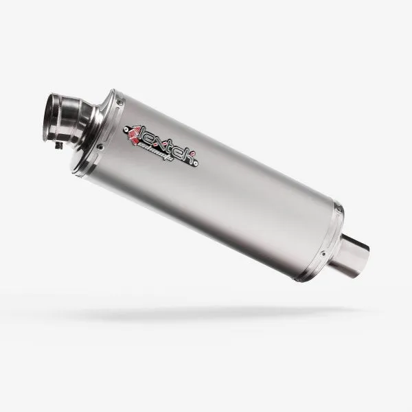 Lextek Oval S/Steel Exhaust Silencer 51mm Slip-on (x2)