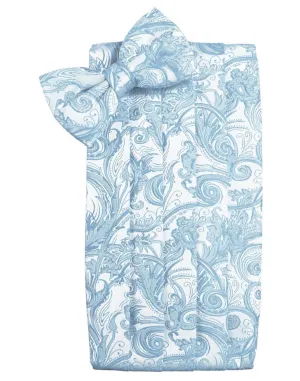Light Blue Tapestry Kids Cummerbund