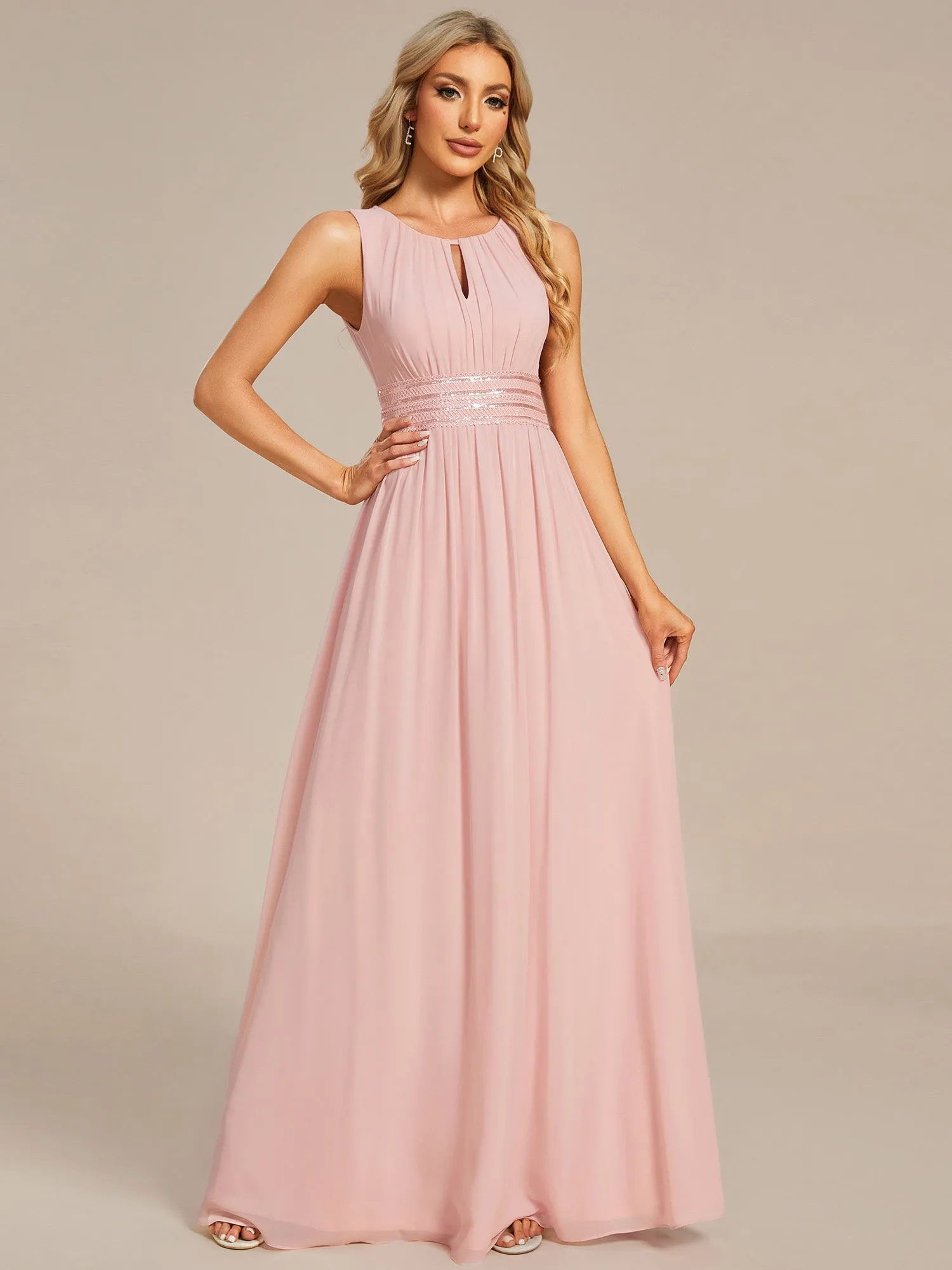 Liza light pink halter ball dress with s14 Express NZ wide