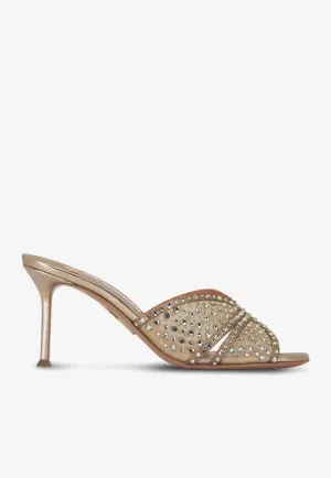 Lover 75 Crystal-Embellished Mules