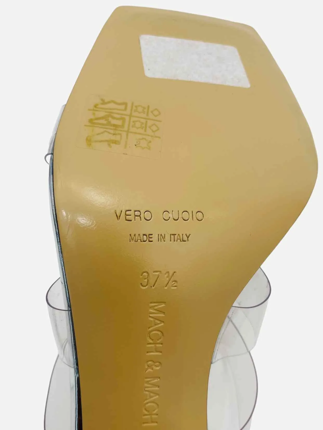 MACH & MACH French Transparent Mules 37.5