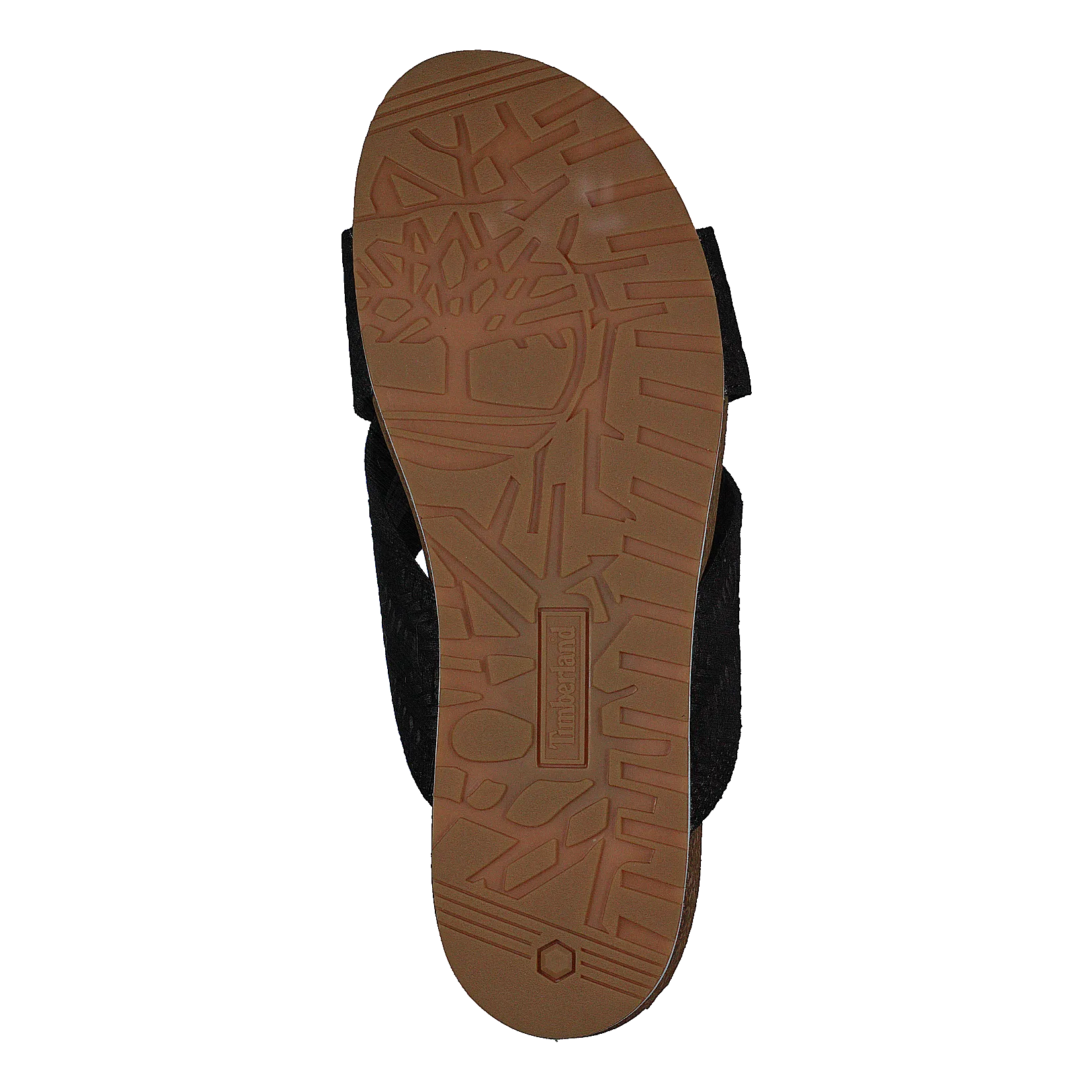 Malibu Waves Cross Slide Black Embossed Suede