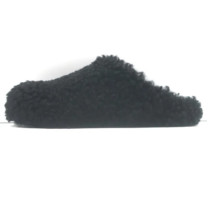 Marni Fussbet Sabot Shearling Mules Black Size 41