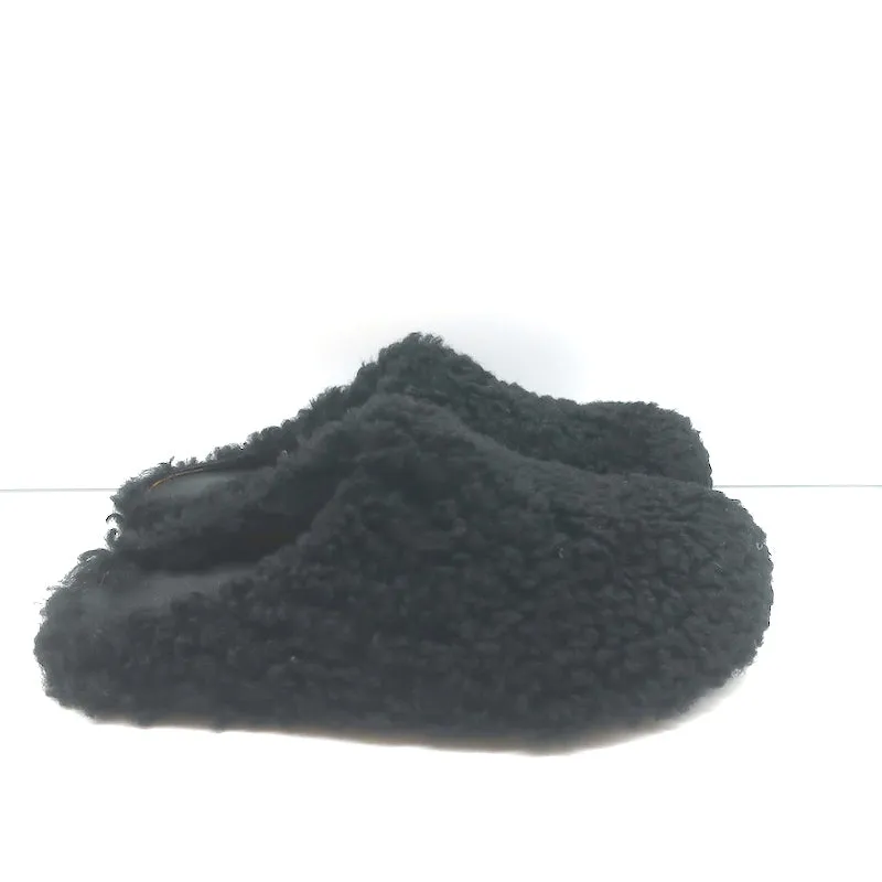 Marni Fussbet Sabot Shearling Mules Black Size 41