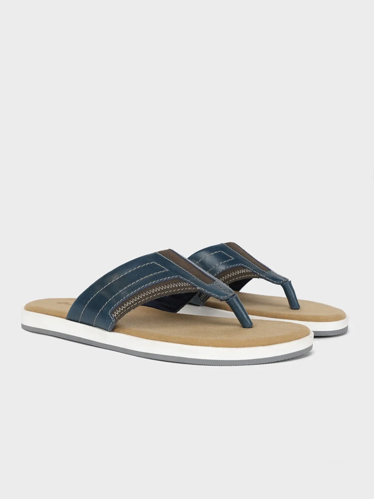 Mens "RAMSEY" Open Toe Comfy Slippers