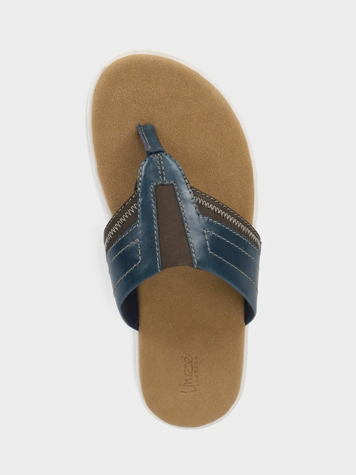 Mens "RAMSEY" Open Toe Comfy Slippers