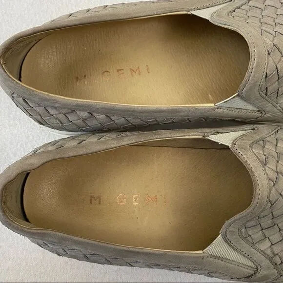 M. Gemi The Cerchio Gray Woven Sneakers