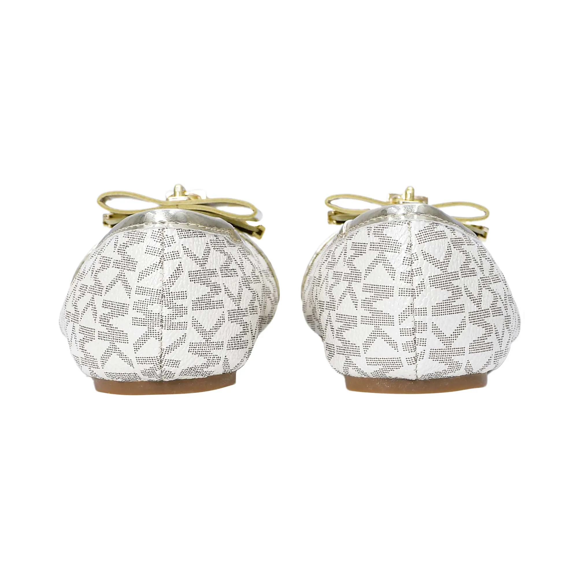 Michael Kors Kids  Girls Kenya Lock Logo Monogram Ballerinas