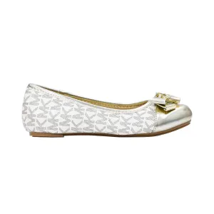 Michael Kors Kids  Girls Kenya Lock Logo Monogram Ballerinas