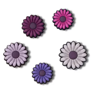 Mixed Purple  Florals 5 Pack Jibbitz
