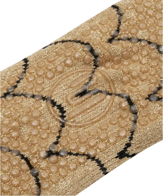 MoveActive Slide On Non Slip Grip Sock - Scallop Gold