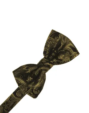 New Gold Tapestry Kids Bow Tie