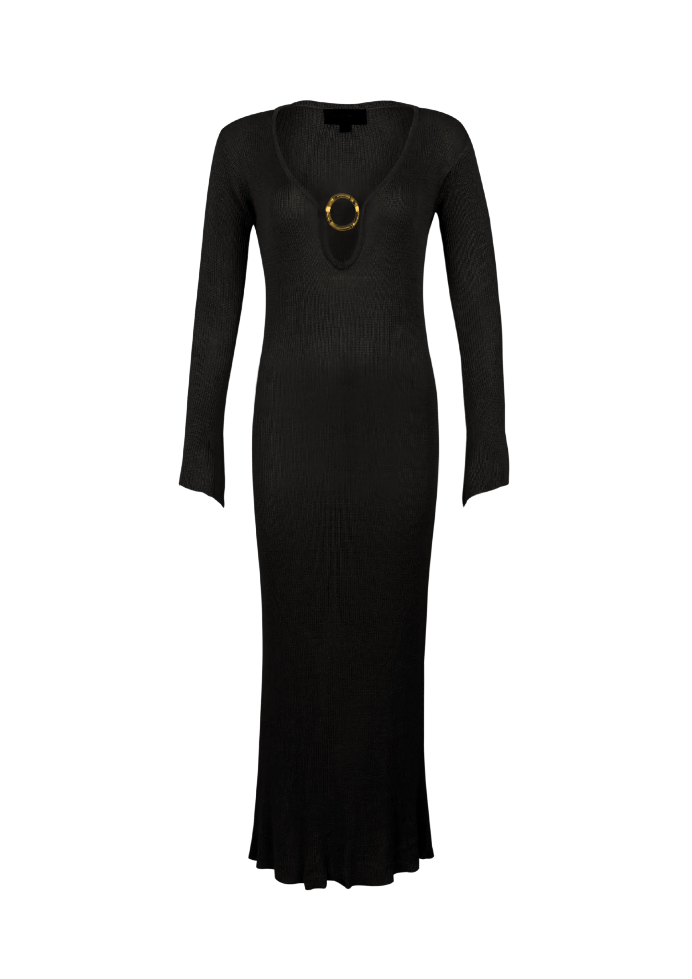 Odin Knit Long Dress Black