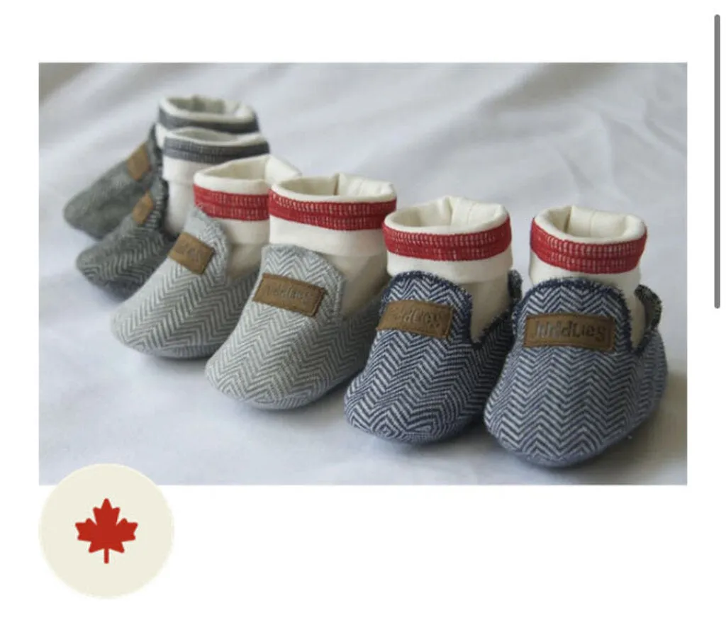 Pantoufles nourrison Slippers Dogwood chevron 0-3 mois