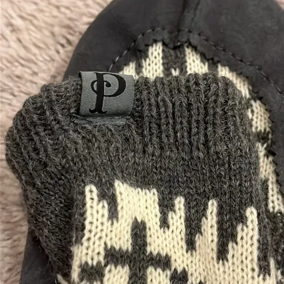 Pendleton Homestead suede Jacquard slippers mens size 11.5-13 XL new wool upper