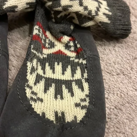 Pendleton Homestead suede Jacquard slippers mens size 11.5-13 XL new wool upper